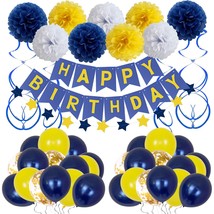 Birthday Decorations, Happy Birthday Party Supplies Bunting Banner For Men Women - £27.30 GBP