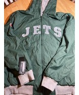 XXL  NFL NEW YORK  JETS  Men Jacket Reversible Puff Fleece New With  Tags - £39.04 GBP