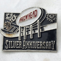 Arrowhead Silver Anniversary Vintage Pin Metal Employee - $9.95