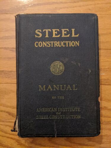 1957 Aisc Acero Construction Manual 5th Edición Architects Ingenieros In... - $21.15