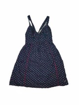 Hollister Navy Blue Pink White Polka Dot Mini Women’s Dress Size S - £14.03 GBP