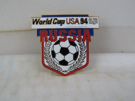 1994 World Cup of Soccer Pin - Russia Shield Design by Peter David - Metal Pin - £12.06 GBP