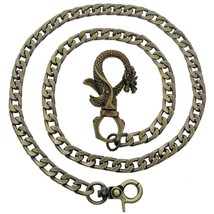 Pocket Watch Chain Albert Chain Wallet Jean Biker Chain with Dragon Swiv... - £18.96 GBP