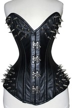 Real Leather Corset Best Quality SteamPunk Clasp Spike Corset - £88.46 GBP