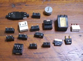 Lot of 17 Random Italian European Plug Adapters Vimar Bpresa Converters - $29.99