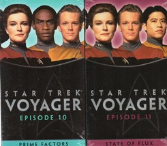 STAR TREK VOYAGER ep. 10 &amp; 11 (vhs)*NEW* dbl. ftr. Prime Factors &amp; State of Flux - £7.98 GBP