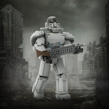 Winterized T-51b Power Armor Model Robot from TV Shows Building Blocks Toys Gift - £86.72 GBP