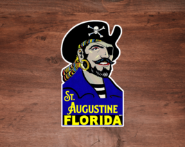 Saint Augustine Florida Decal Sticker 3.75&quot; Pirate Indoor Outdoor Vinyl - £3.91 GBP