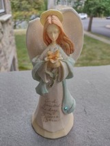 2004  Enesco Foundations Angel God Smiled the day you born Figurine  Karen Hahn  - $19.99