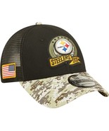 Pittsburgh Steelers Mens New Era Salute to Service 9Forty Adjustable Tru... - £18.32 GBP