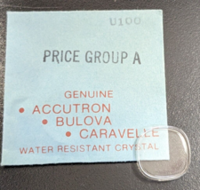 Genuine NEW Bulova Caravelle Watch Crystal Part# U100 - $16.82