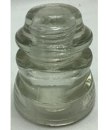 Vtg Insulator Clear Glass Hemingray-45   CSC Power Line Telephone Pole - $9.20 CAD
