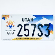 2002 United States Utah Olympic Winter Games Passenger License Plate 257S3 - £17.04 GBP