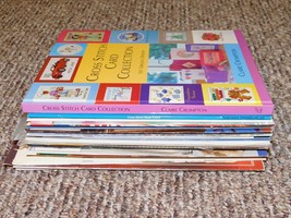 Lot 50 Cross Stitch Books Booklets Leaflets++ Patterns Various Brands++ ... - $59.39