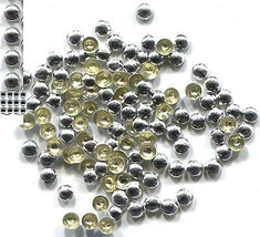 DOME Smooth Nailheads  SILVER COLOR  Hot Fix  3mm   2 gross 288 pieces - £5.38 GBP