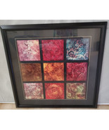 Arabesque Patchwork Framed Glass Artowrk Wall Art 174185 36 x 36 in - £7.74 GBP