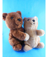 Vintage 1983 Dakin Teddy Bear Plush Toy couple hugging 10 &amp; 11&quot; - $20.00 CAD