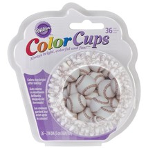 Wilton Standard Baking Cups, 36-Count, Baseball Color - £14.15 GBP