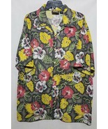 ODO Men&#39;s Floral Mesh Shirt Button Down Shirt Sleeve Hawaiian Size X-Large - $25.80 CAD
