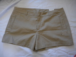 Women&#39;s Stylus Classic Twill Cotton Shorts Size 4 Biscotti  NEW - £13.39 GBP