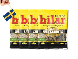 4 Bags of Ahlgrens Bilar Saltlakrits 130g (4.58 Oz), Swedish Candy salt ... - $22.90