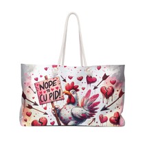 Personalised/Non-Personalised Weekender Bag, Chicken/Rooster, No to Cupid, awd-3 - £39.08 GBP