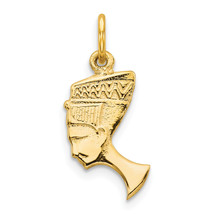 10k Solid Bust of Nefertiti Charm 10C369 - £62.06 GBP