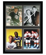 Wayne Gretzky Signed Framed 18x24 Photo Display JSA w/ Lemieux Howe Magic - £234.66 GBP