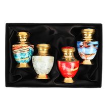 3 inch Solid Brass Urn Solid Mini Brass Pet Urn for Ashes Cremation Urn for Pet  - £66.18 GBP