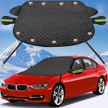 Car Windshield Snow Cover for Ice with Magnetic Edges, Windscreen Frost Protecto - £10.64 GBP