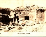 Vtg Postcard RPPC WWII US Soldier and  Japanese Pillbox NAHA Japan UNP - $17.77