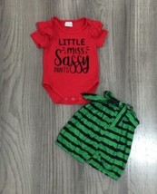 NEW Boutique Watermelon Little Miss Sassy Pants Baby Girls Shorts Outfit Set - £6.72 GBP