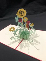 Sunflower 3D Pop Up Card Loyalty Longevity Happy Flowers Joy Spring Birthday - £9.02 GBP