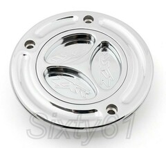 Chrome Gas Cap Kawasaki ZX10R 2006-2016 2017 2018 2019 2020 Fuel Tank ZX... - $40.23