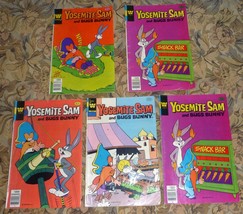 (5) Yosemite Sam &amp; Bugs Bunny Whitman Comic Book Group Lot - £11.60 GBP