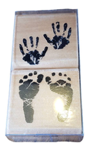 Newborn Baby Feet and Hands Print Rubber Stamps Scrapbook Journal StampC... - $3.95