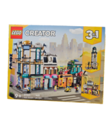 Lego Creator Main Street 31141 Set 3 in 1 Art Deco Market Hotel Cafe Mus... - €110,15 EUR