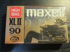MAXELL XL II High Bias 90 minute cassette tape NEW SEALED - £7.73 GBP