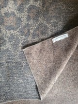 ANTHROPOLOGIE Faded Leopard Print and Brown Super Soft Lightweight Blanket Throw - £39.15 GBP