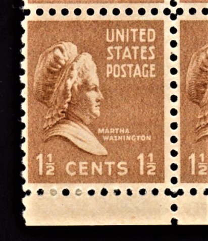 U. S. Postage  1 1/2 Cent Martha Washington Stamps (6 Mint Stamps) - £14.85 GBP