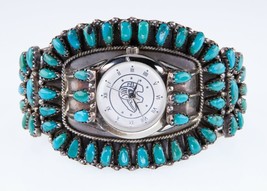 Navajo Womens Needlepoint Cuff Watch by Gerald Mitchell - £408.18 GBP