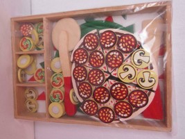 Melissa &amp; Doug Wooden Pizza Party In Original Package EUC DH2148 - £9.39 GBP