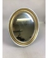 Vintage Gold Toned Oval Table Top Or Wall Mirror - 17.5”Lx14.5”W - $31.18