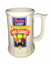 Vintage 1989-90 Coors Light World Series of Bar Games Regional Finalist Mug - $13.88