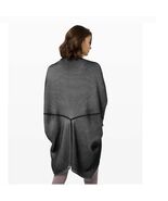 Lululemon Reversible Cabin Yogi Wrap One Size OS Gray Black Stripe Boolu... - $26.99