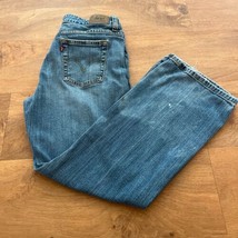 Woman&#39;s Size 8 S Short Levi&#39;s Levi Strauss Denim Blue Jeans 515 Boot Cut Used - £14.95 GBP