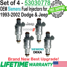 NEW OEM Siemens x4 Best Upgrade Fuel Injectors for 1996-1998 Dodge B1500 5.2L V8 - $326.69