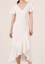 Summer Red Cap Sleeve Midi Dress Custom Plus Size Wedding Guest Shift Dress image 6