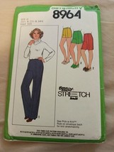 1979 Simplicity 8964 Pants &amp; Shorts Pattern 20 1/2, 22 1/2 &amp; 24 1/2 Uncut - £5.71 GBP