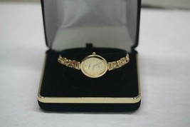 Women&#39;s Michael Anthony Oval Watch 14K Yellow Gold Byzantine Link Bracelet 7.25&quot; - £991.80 GBP